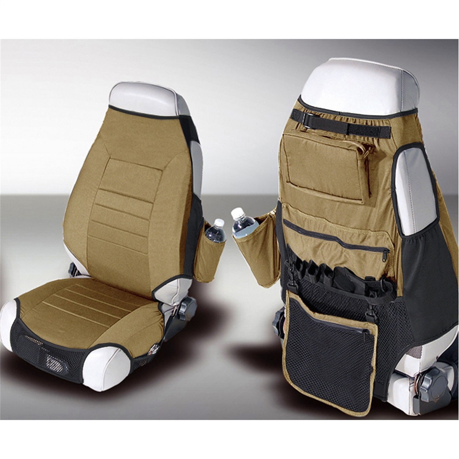Rugged Ridge 13235.37 - Seat Protector Vest Kit, Fabric, Spice; 76-06 Jeep CJ/Wrangler YJ/TJ Rugged Ridge 13235.37 - Seat Protector Vest Kit, Fabric, Spice; 76-06 Jeep CJ/Wrangler YJ/TJ