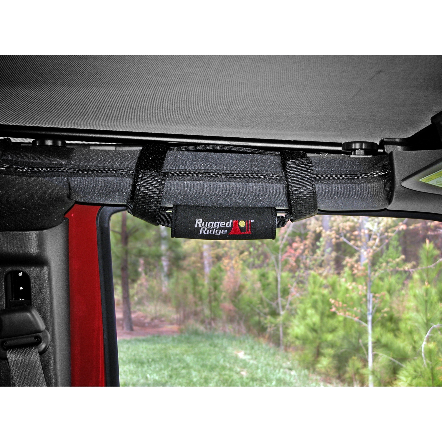 Rugged Ridge 13305.3 - Grab Handle Kit, Neoprene, Black; 55-21 Jeep CJ/Wrangler / 20-21 Gladiator