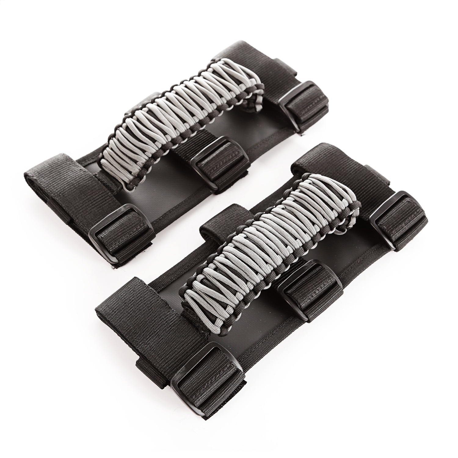 Rugged Ridge 13505.32 - Paracord Grab Handles Gray/Black Pair