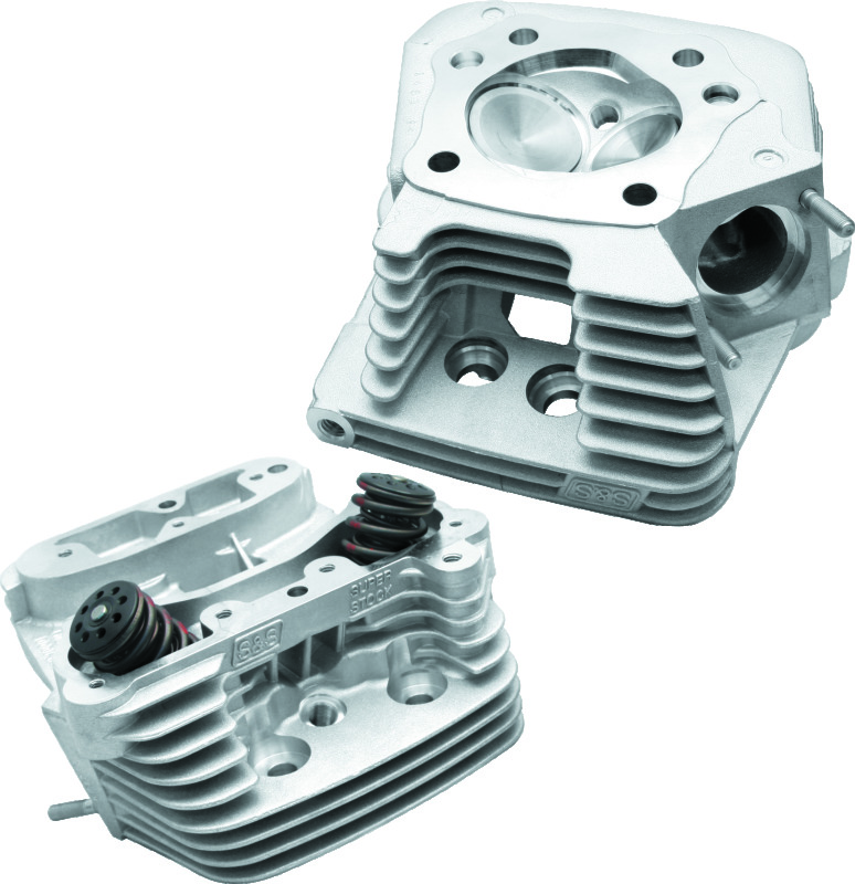 S&S Cycle 90-1004 - 84-99 BT Super Stock Cylinder Head Kit For 3-1/2in and 3-5/8in Bore - Natural