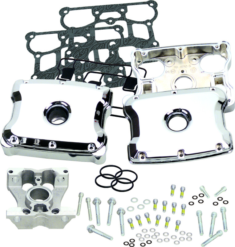 S&S Cycle 90-4110 - 1999+ BT 4-1/8in Rocker Box - Chrome