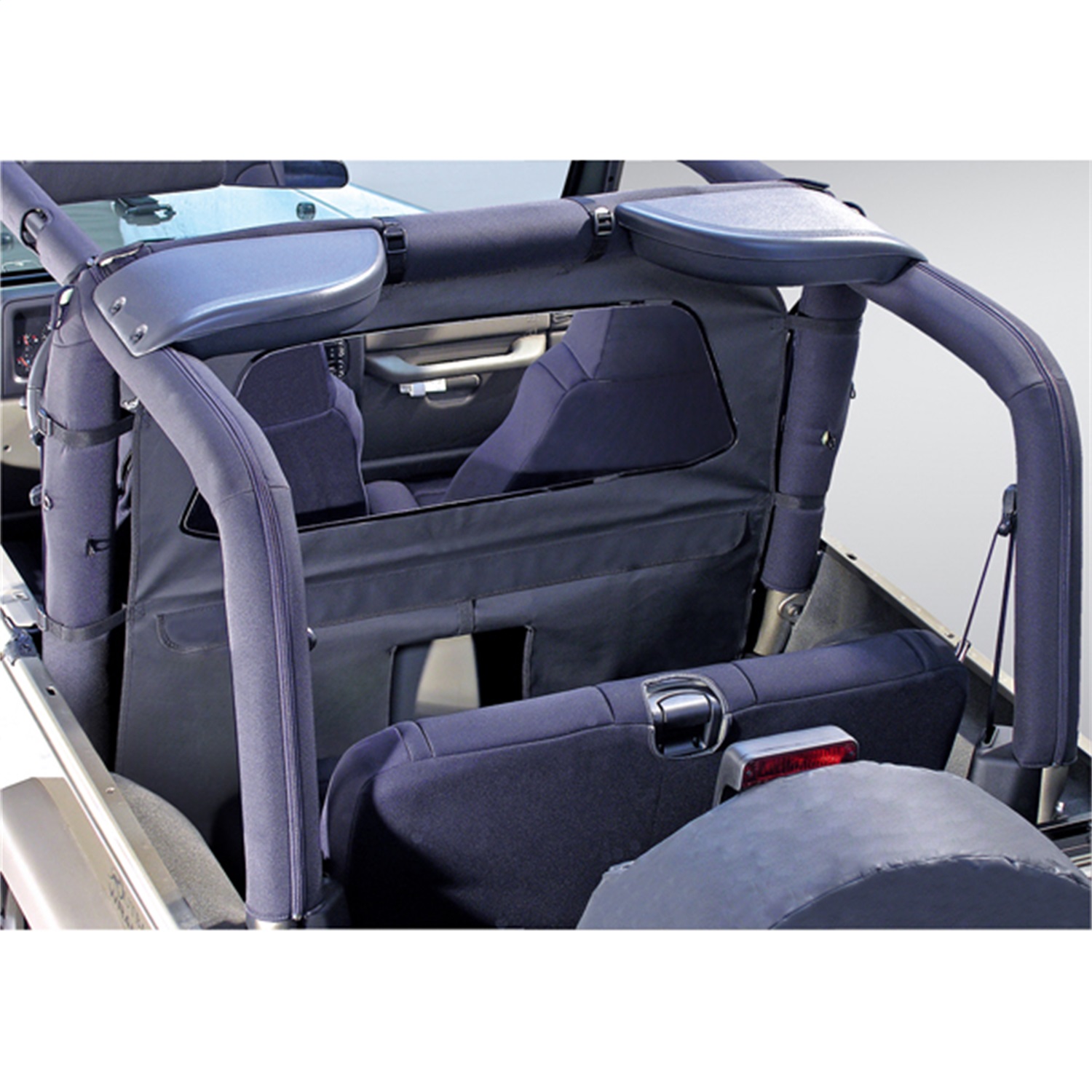 Rugged Ridge 13552.15 - Windbreaker, Black Denim; 80-06 Jeep CJ/Wrangler YJ/TJ Rugged Ridge 13552.15 - Windbreaker, Black Denim; 80-06 Jeep CJ/Wrangler YJ/TJ