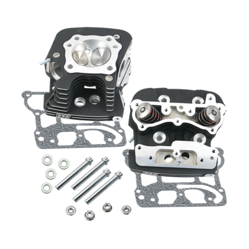 S&S Cycle 900-3249 - 2006 Dyna 91cc .032in Manifold Surface Cylinder Heads - Wrinkle Black S&S Cycle 900-3249 - 2006 Dyna 91cc .032in Manifold Surface Cylinder Heads - Wrinkle Black