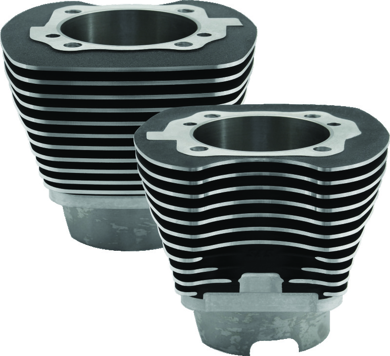 S&S Cycle 910-0255 - 1999+ BT 4-1/8in Bore Cylinder Set For 124in & 124in Hot Set Up Kits - Wrinkle Black S&S Cycle 910-0255 - 1999+ BT 4-1/8in Bore Cylinder Set For 124in & 124in Hot Set Up Kits - Wrinkle Black