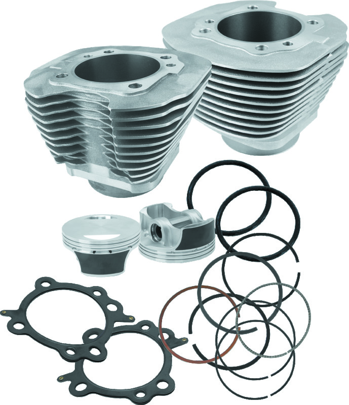 S&S Cycle 910-0201 - 99-06 BT 97in Big Bore Cylinder Kit - Silver