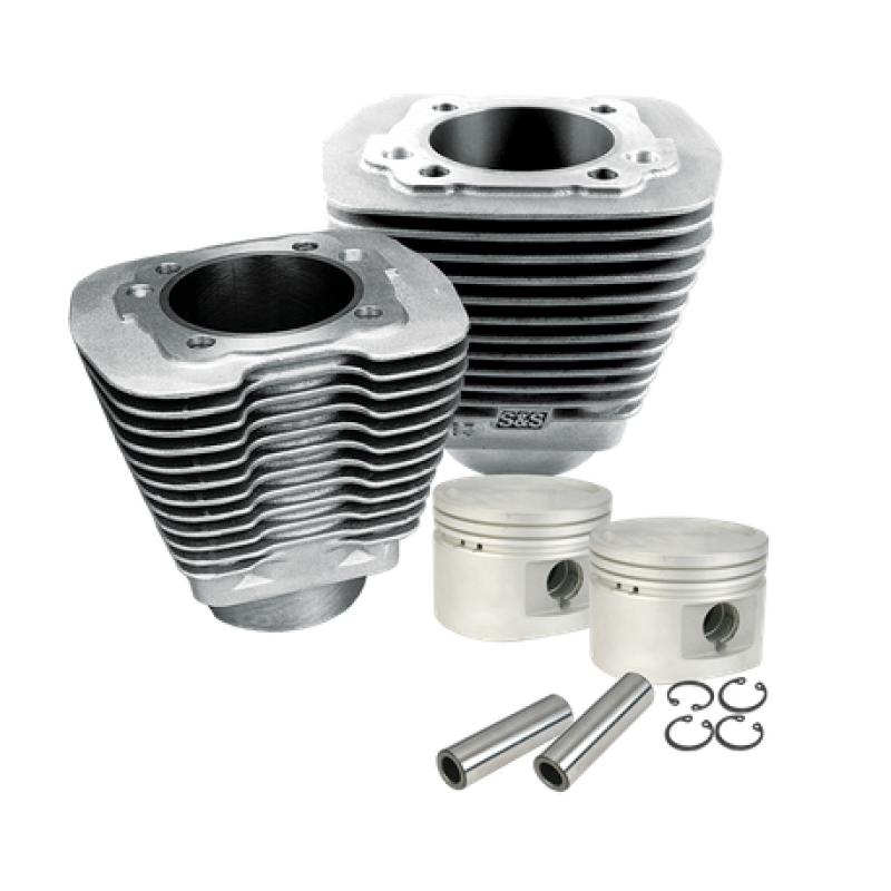 S&S Cycle 910-0179 - 84-99 BT w/ Stock Heads 3-1/2in Bore Cylinder & Piston Kit - Natural