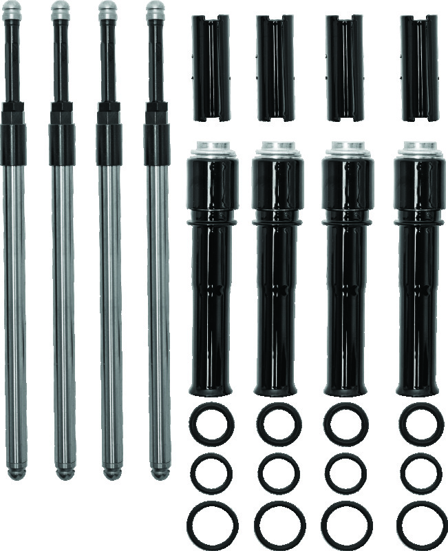 S&S Cycle 930-0143 - 99-17 BT Models Quickee Pushrods w/ Gloss Black Covers