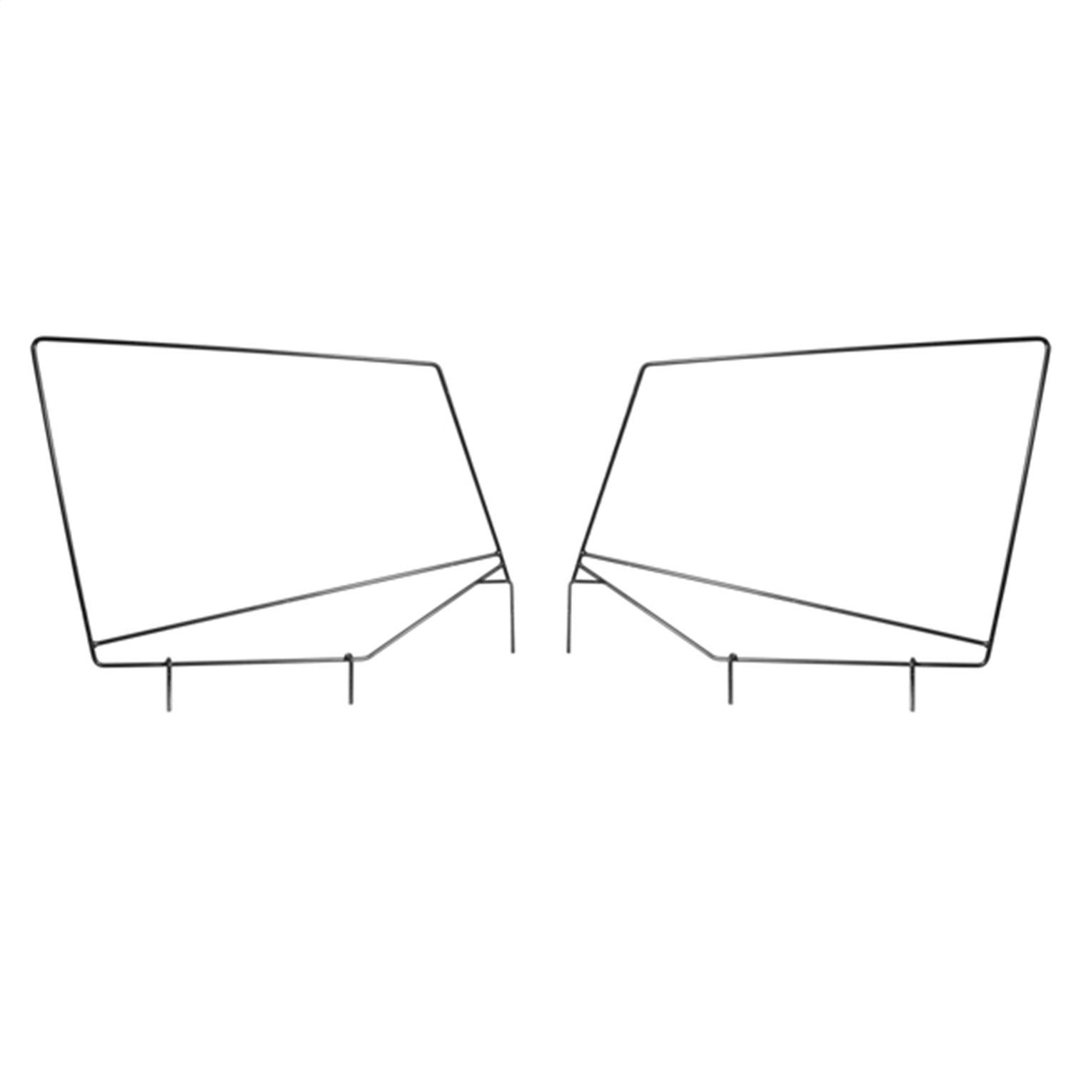 Rugged Ridge 13701.80 - Upper Door Skin Frames 87-95 Jeep Wrangler YJ