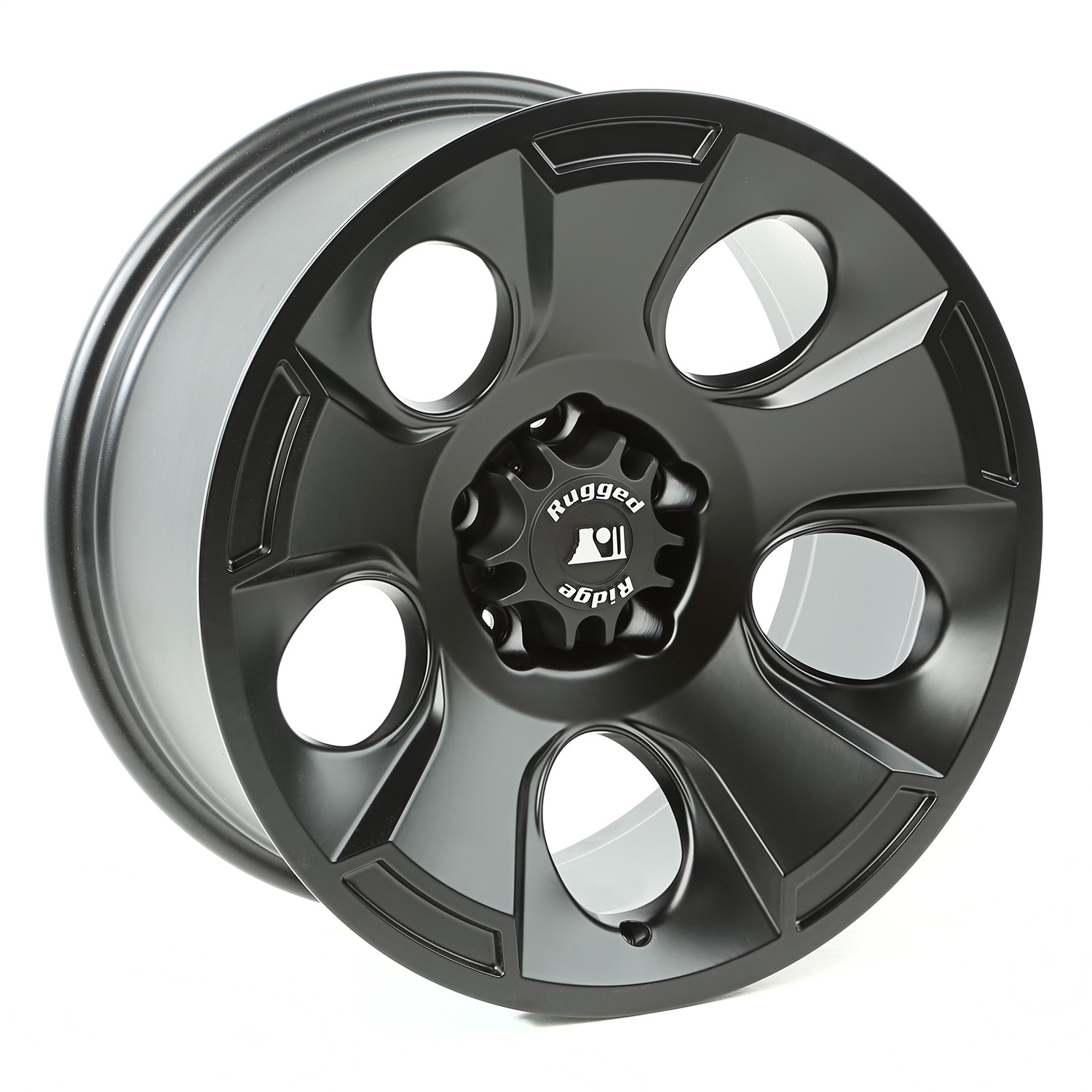 Rugged Ridge 15302.02 - Drakon Wheel, 18x9, Black Satin; 07-21 Jeep Wrangler / 20-21 Gladiator