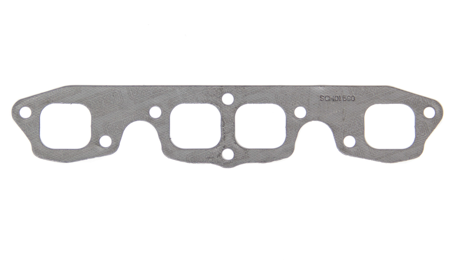 Schoenfeld 01590 - Exhaust Header / Manifold Gasket - 1.740 x 1.550 in Square - Steel Core Graphite - Chevy SB2 - Each Schoenfeld 01590 - Exhaust Header / Manifold Gasket - 1.740 x 1.550 in Square - Steel Core Graphite - Chevy SB2 - Each