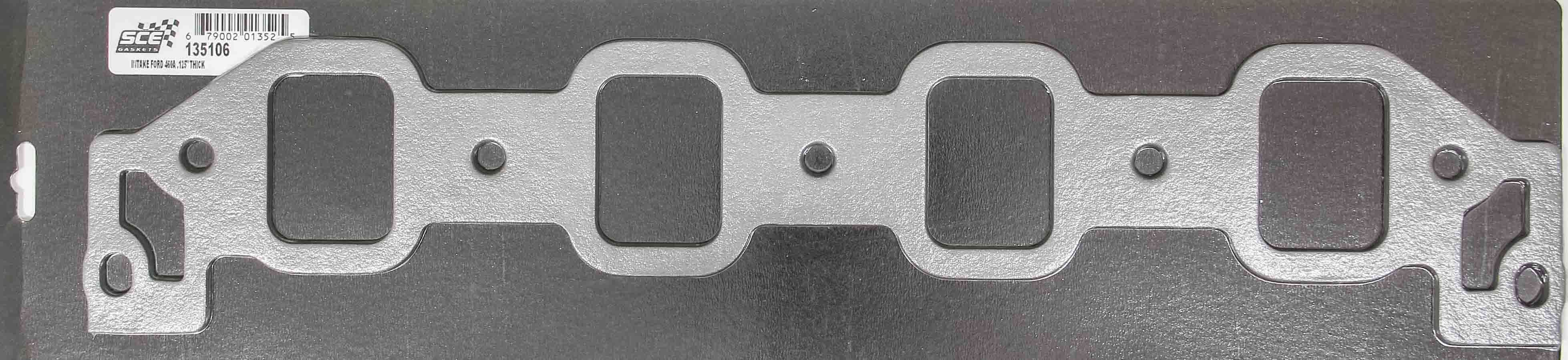 SCE Gaskets 135106 - FORD RACING A460 .125 THICK INTAKE GASKETS