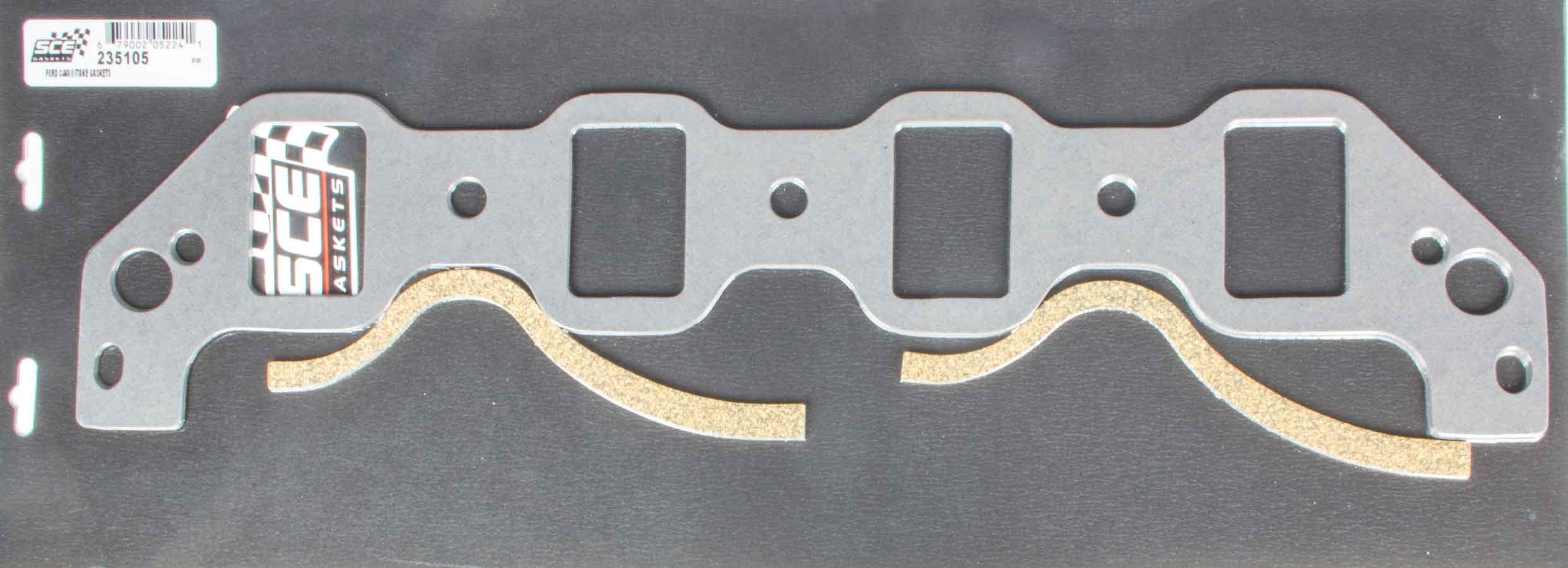 SCE Gaskets 235105 - FORD RACING C460 PREMIUM INTAKE GASKETS SCE Gaskets 235105 - FORD RACING C460 PREMIUM INTAKE GASKETS
