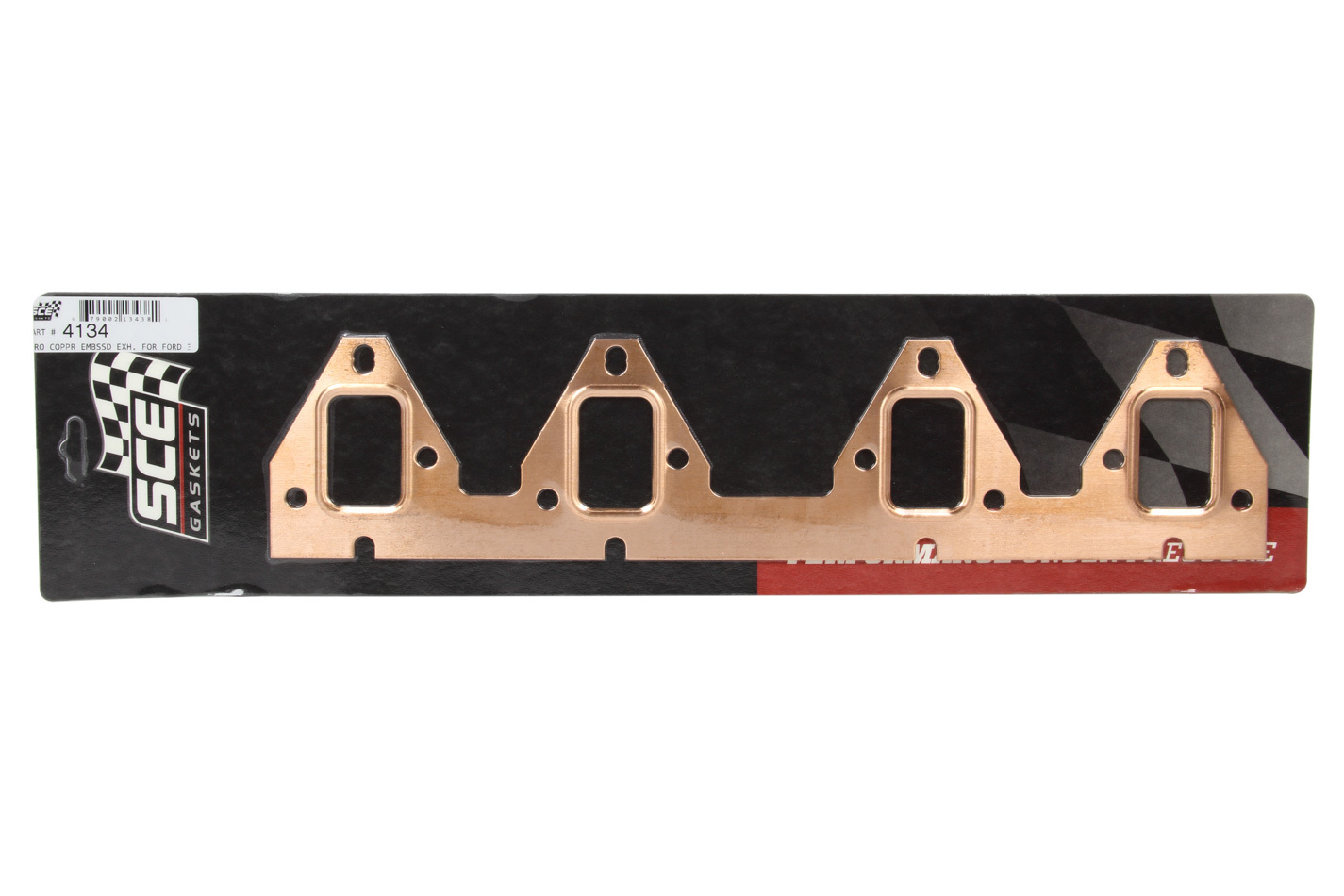SCE Gaskets 4134 - PRO COPPR EMBSSD EXH. FOR FORD 352-390 FE IN PICKUP BODY SCE Gaskets 4134 - PRO COPPR EMBSSD EXH. FOR FORD 352-390 FE IN PICKUP BODY