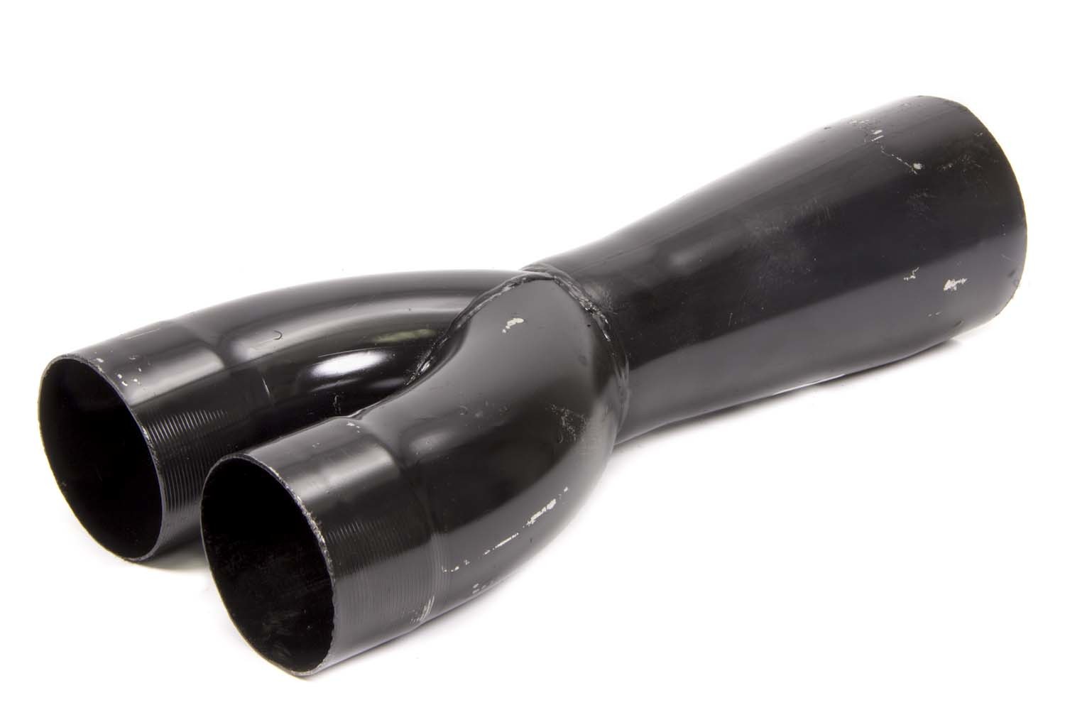 Schoenfeld Y3040 - Exhaust Y-Pipe - 3 in Inlets - 4 in Outlet - Steel - Black Paint - Each