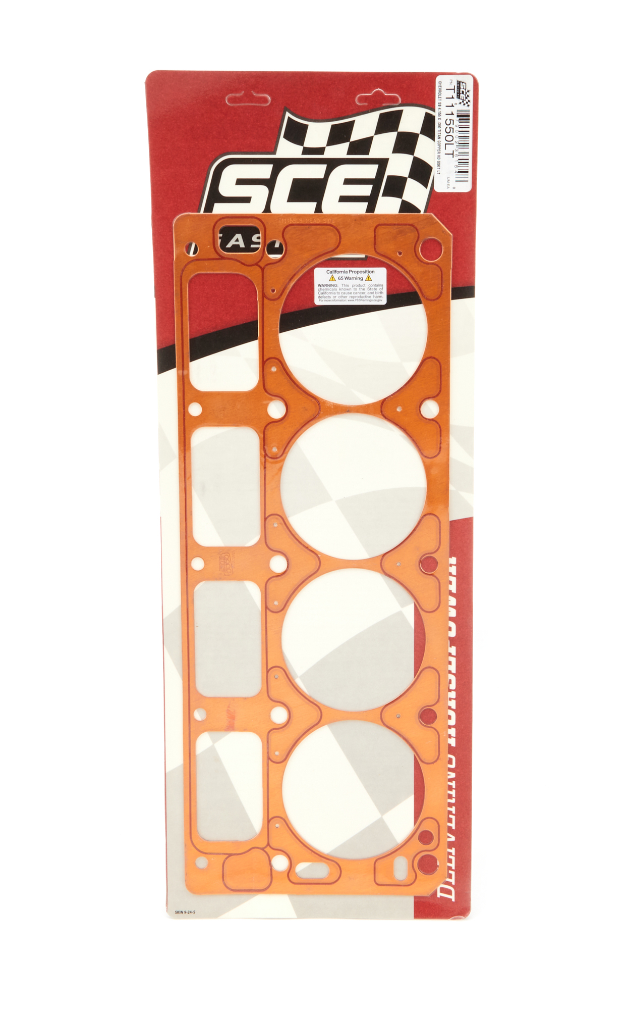 SCE Gaskets T111550LT - CHEVROLET SB 4.155 X .050 TITAN COPPER HD GSKT LT SCE Gaskets T111550LT - CHEVROLET SB 4.155 X .050 TITAN COPPER HD GSKT LT