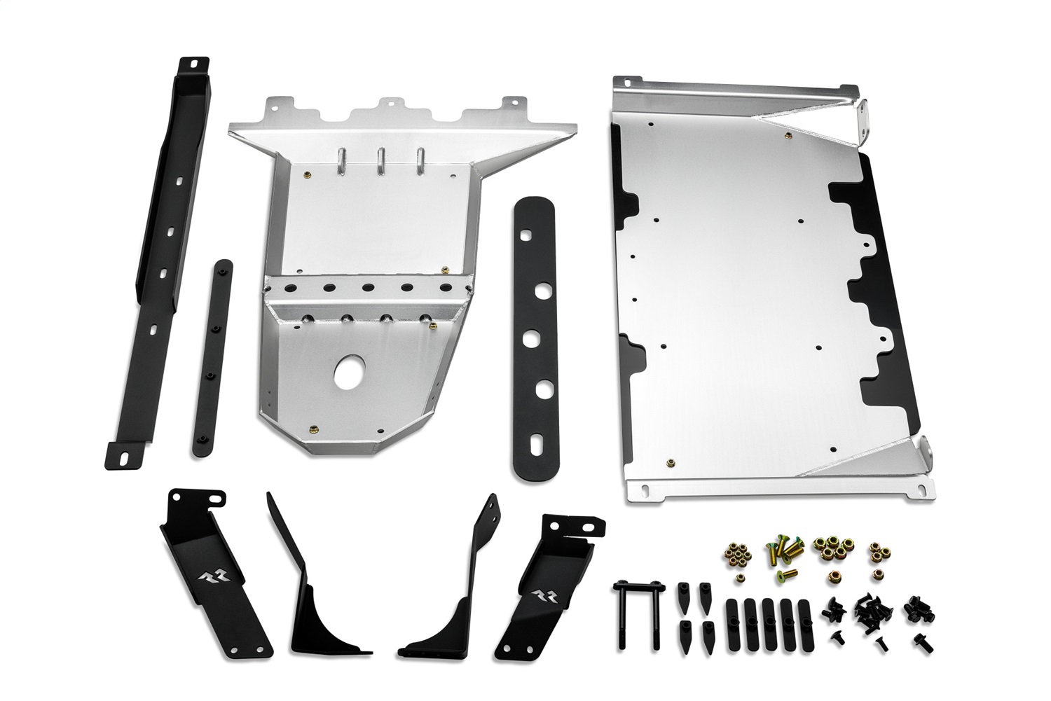 Rugged Ridge 18003.52 - 18-23 Jeep Wrangler JLU 4dr Alum. Skid Plate for Engine/Trans - Tex. Blk
