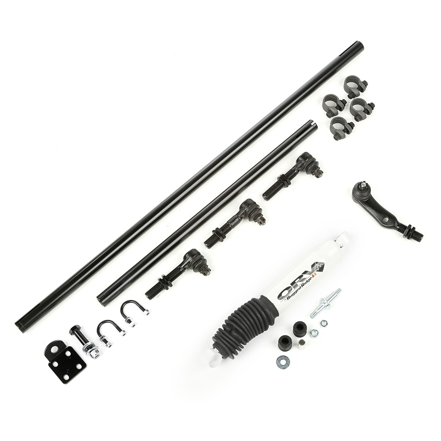 Rugged Ridge 18050.88 - HD Steering Kit W/ Damper 84-06 Jeep XJ ZJ TJ