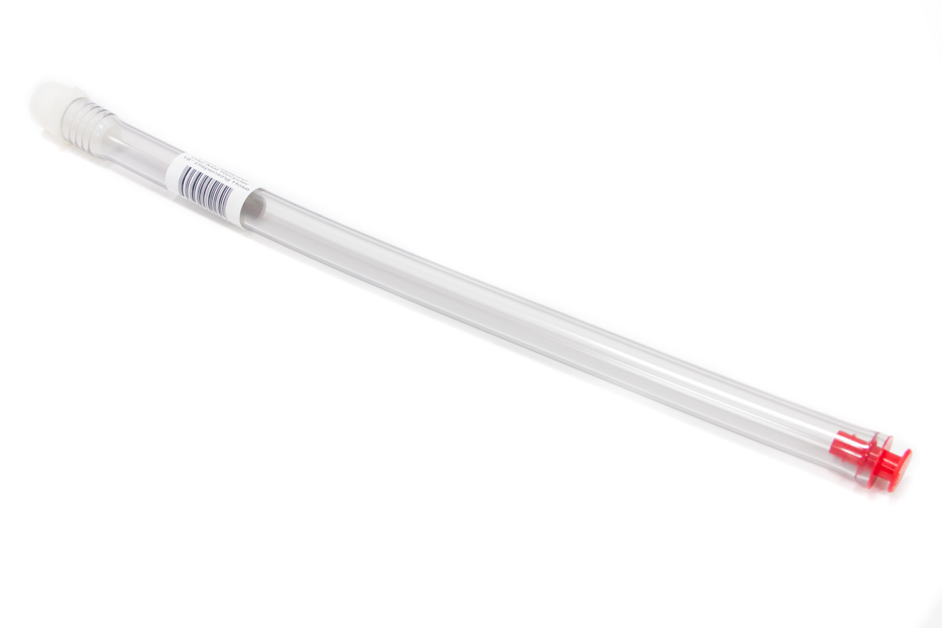 Scribner 5225 - Utility Jug Hose - Filler Hose - 18 in Long - Plastic / Vinyl - Clear / White -  Utility Jug Caps - Each