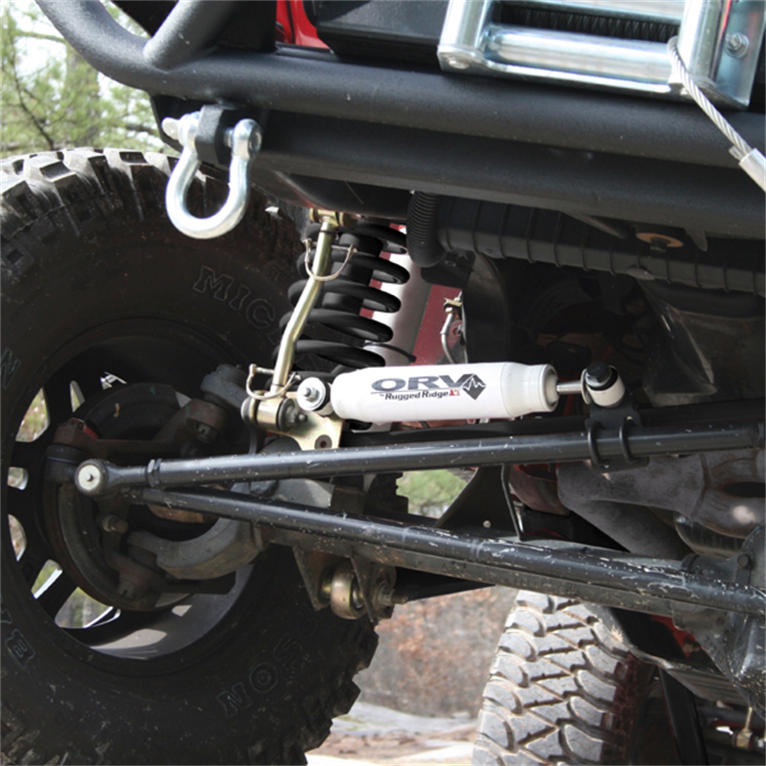 Rugged Ridge 18475.01 - Steering Stabilizer 55-86 Jeep CJ