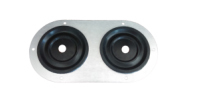 Seals-It GS10032H6 - Firewall Grommet 2-Hole 5.750in x 3in .375in ID Seals-It GS10032H6 - Firewall Grommet 2-Hole 5.750in x 3in .375in ID