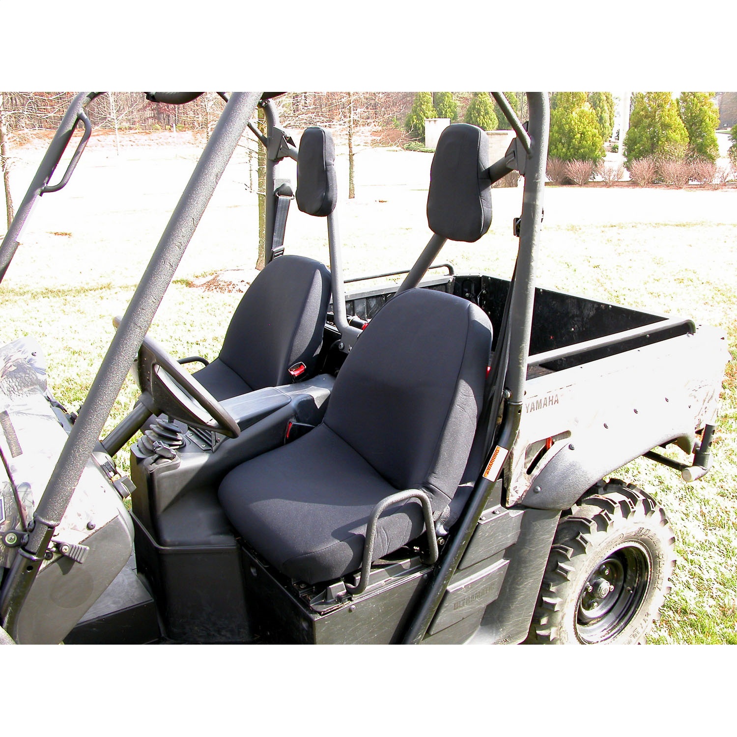 Rugged Ridge 63240.01 - This pair of black fabric seat covers from fit Yamaha UTVs Rugged Ridge 63240.01 - This pair of black fabric seat covers from fit Yamaha UTVs