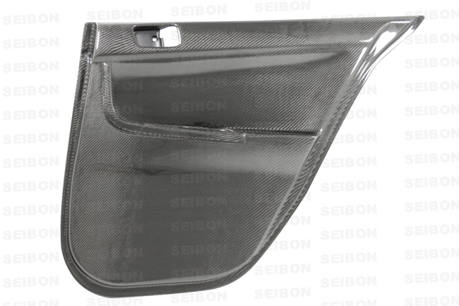 Seibon DP0809MITEVOX-R - Carbon, , Carbon fiber rear door panels for 2008-2015 Mitsubishi Lancer EVO X