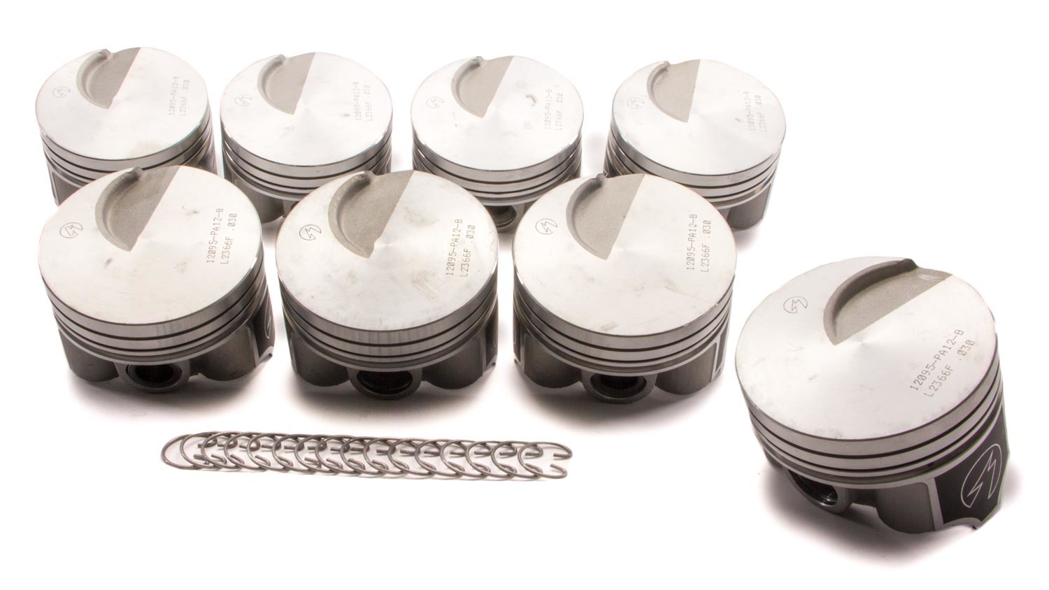 Sealed Power L2366F30 - Piston - Speed Pro - Forged - 4.390 in Bore - 5/64 x 5/64 x 3/16 in Ring Grooves - Minus 1.50 cc - Coated Skirt - Big Block Ford - Set of 8 Sealed Power L2366F30 - Piston - Speed Pro - Forged - 4.390 in Bore - 5/64 x 5/64 x 3/16 in Ring Grooves - Minus 1.50 cc - Coated Skirt - Big Block Ford - Set of 8