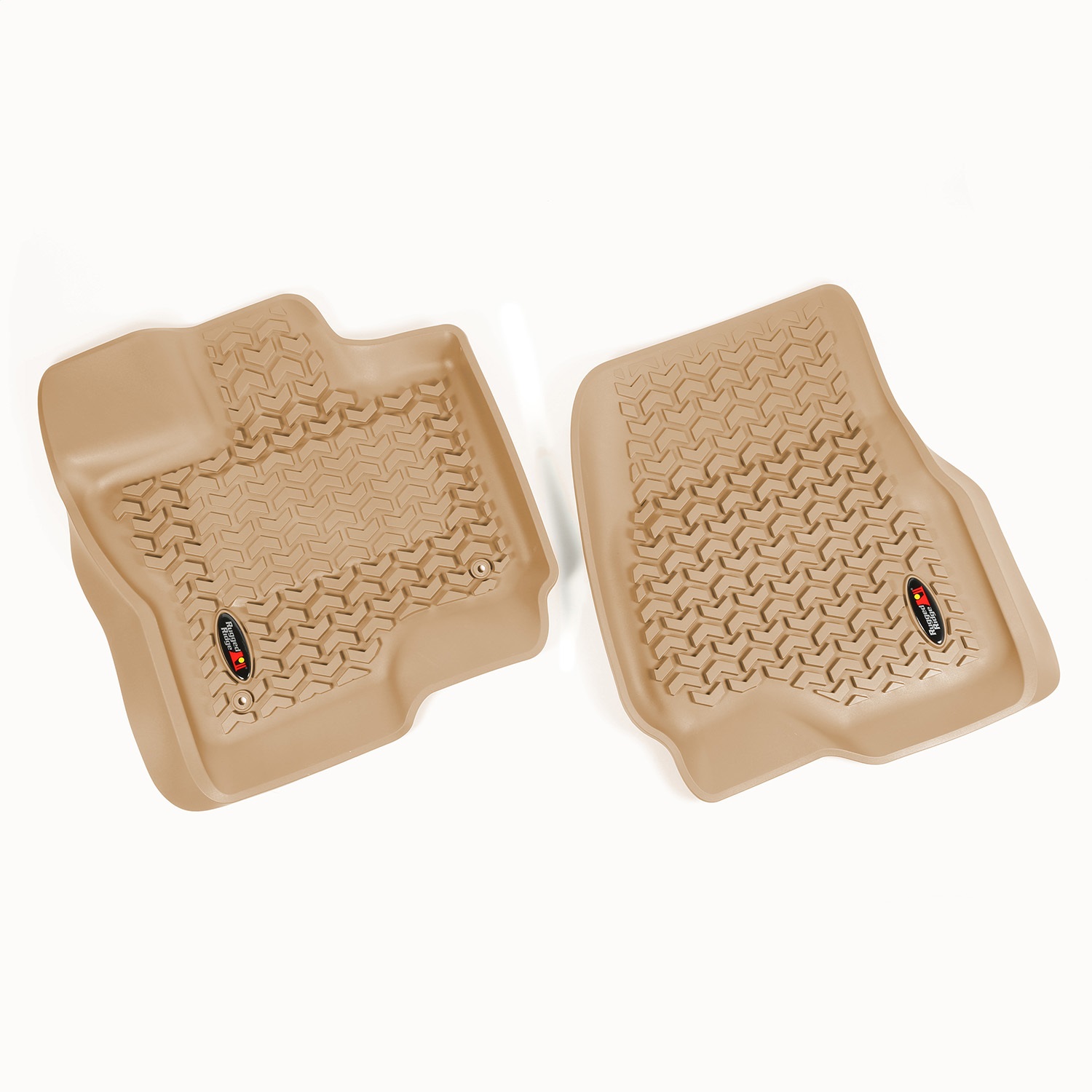Rugged Ridge 83902.33 - Floor Liner, Front; Tan, 2015-2020 Ford F-150 / Raptor / Extended / Super Crew Cab Rugged Ridge 83902.33 - Floor Liner, Front; Tan, 2015-2020 Ford F-150 / Raptor / Extended / Super Crew Cab