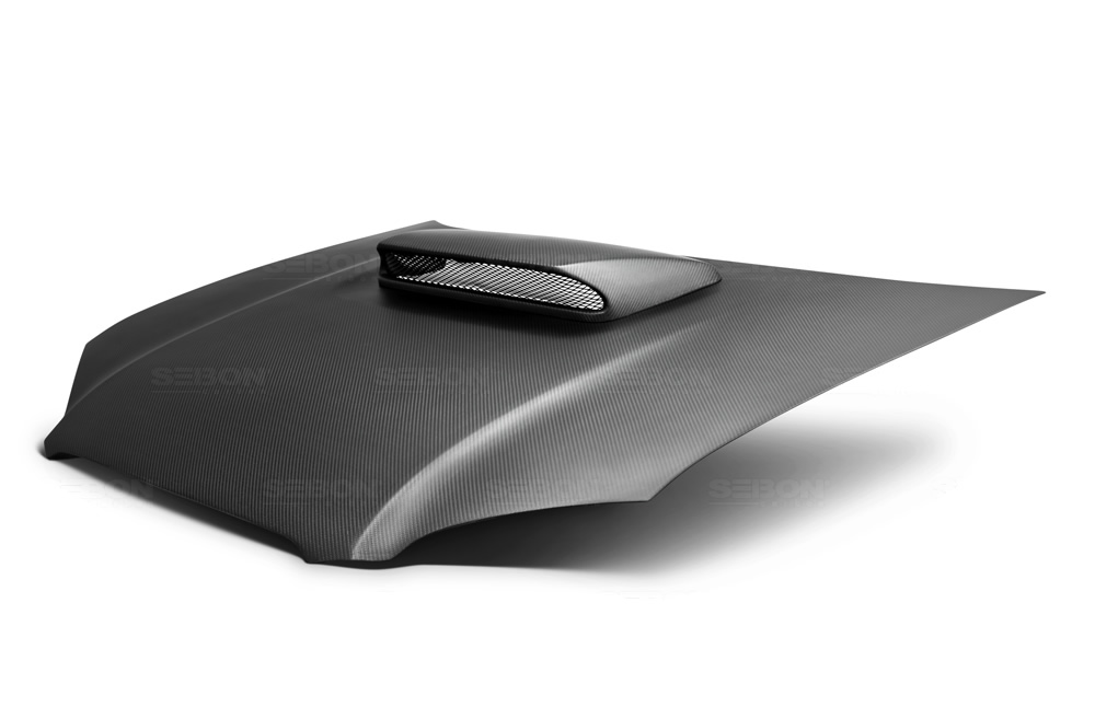 Seibon HD0405SBIMP-OE-DRY - Carbon, , OEM-style DRY CARBON hood for 2004-2005 Subaru Impreza/WRX/STi*ALL DRY CARBON PRODUCTS ARE MATTE FINISH