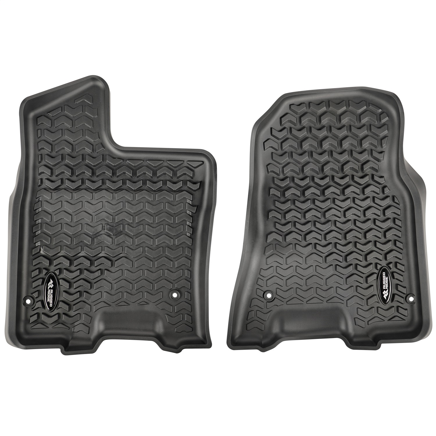Rugged Ridge 82903.13 - Floor Liner Set Front Pair Black 19 RAM 1500 Rugged Ridge 82903.13 - Floor Liner Set Front Pair Black 19 RAM 1500