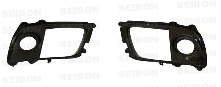 Seibon FLS0809MITEVOX - Carbon, , Carbon fiber fog light surround for 2008-2015 Mitsubishi Lancer EVO X Seibon FLS0809MITEVOX - Carbon, , Carbon fiber fog light surround for 2008-2015 Mitsubishi Lancer EVO X
