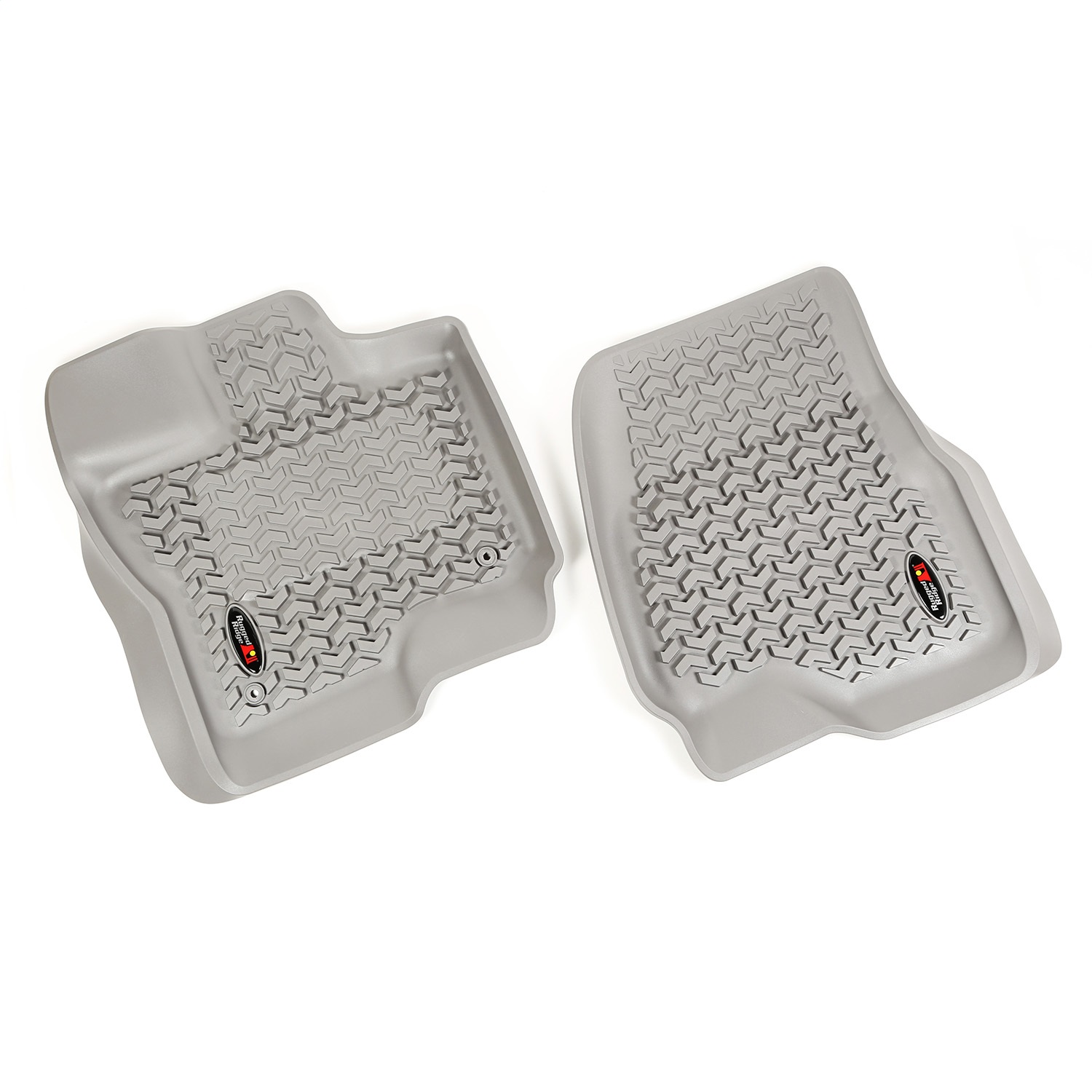 Rugged Ridge 84902.33 - Floor Liner Front Gray 2015-2020 Ford F-150 / Raptor / Extended / Super Crew Cab