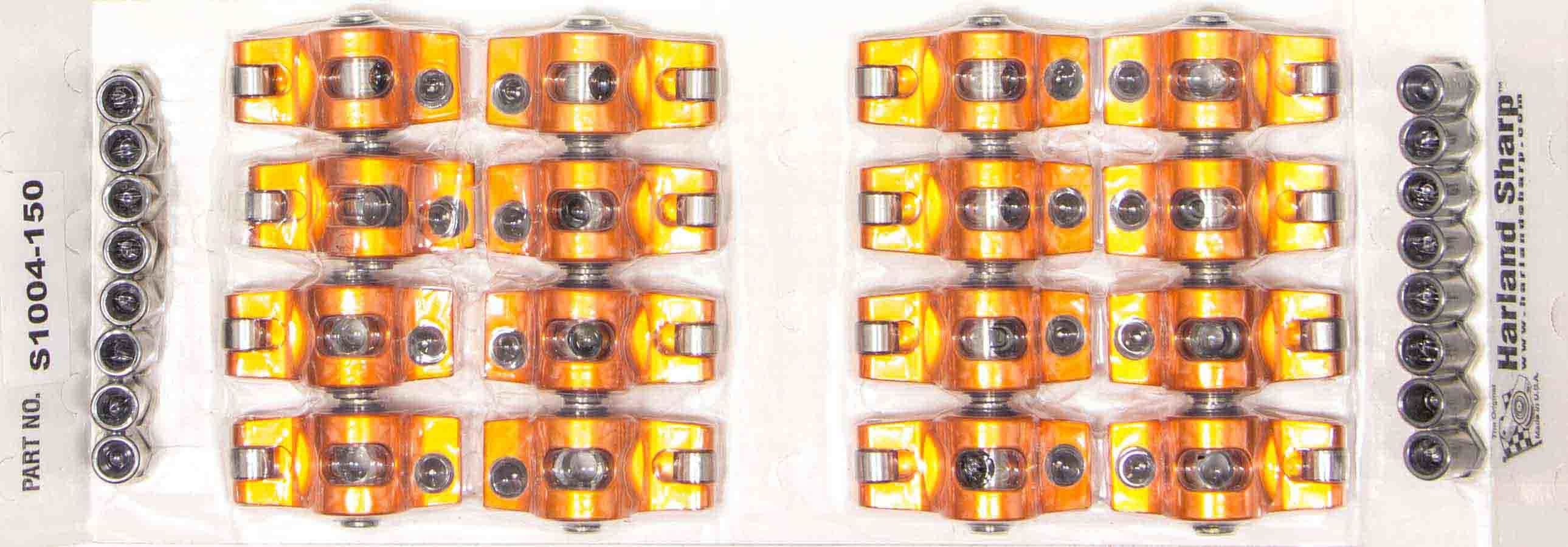Sharp Rockers S1005-150 - SBC Rocker Arms - 1.6 Ratio 7/16 Stud