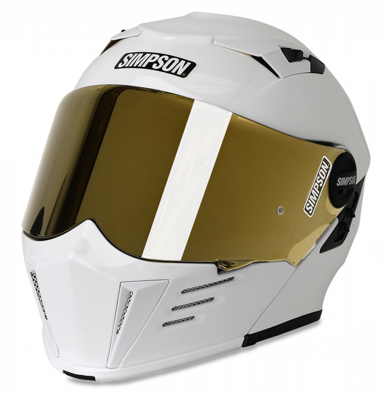 Simpson Motorcycle M59S1 - Mod Bandit Helmet - White Simpson Motorcycle M59S1 - Mod Bandit Helmet - White