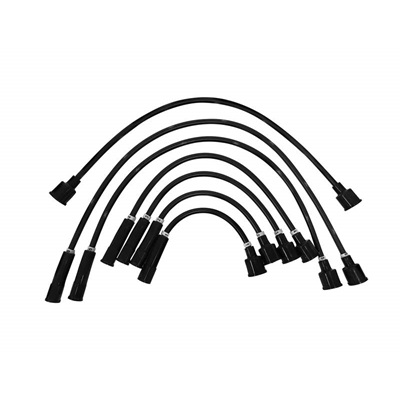 Scott Drake C4DZ-12259-BK8 - Ford  8mm Ignition Wires, 6 Cylinder,  Black