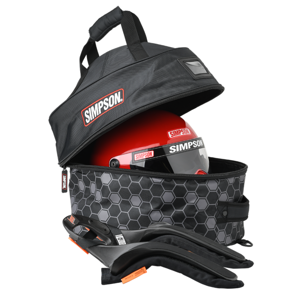 Simpson Safety 23405 - Simpson Racing Helmet and FHR Bag