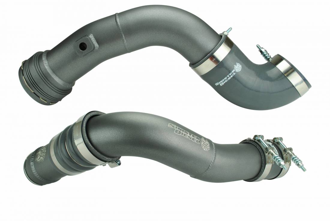 Sinister Diesel SDG-6.7PIPK11-01-20 - 11-16 Ford Powerstroke 6.7L Charge Pipe Kit - Gray Sinister Diesel SDG-6.7PIPK11-01-20 - 11-16 Ford Powerstroke 6.7L Charge Pipe Kit - Gray
