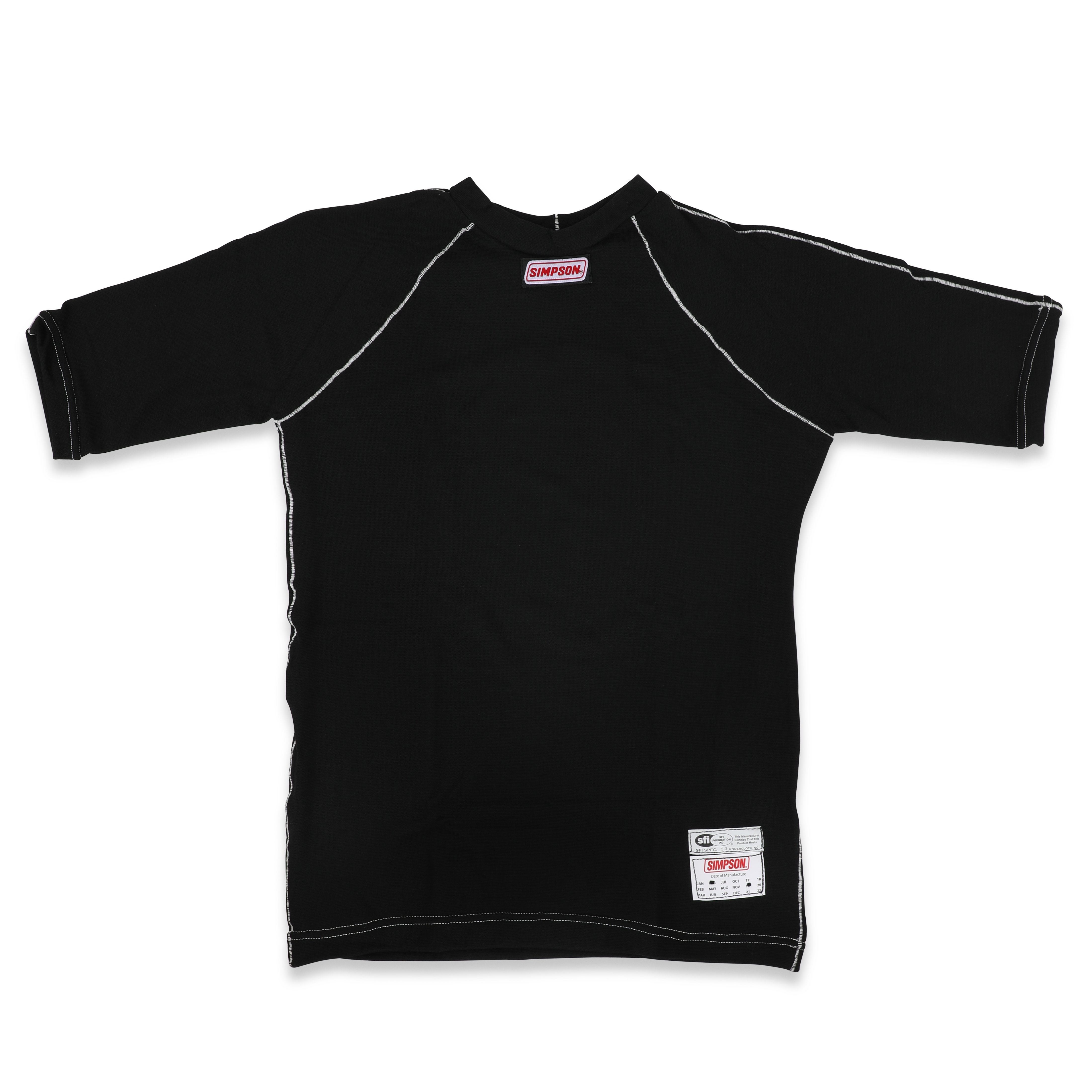 Simpson Safety 20125MK - Simpson Compression FIT S/S TOP MEDIUM BLACK