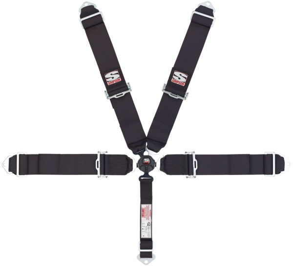 Simpson Safety 29110BKR1X - Simpson Racing 3" Camlock Harness