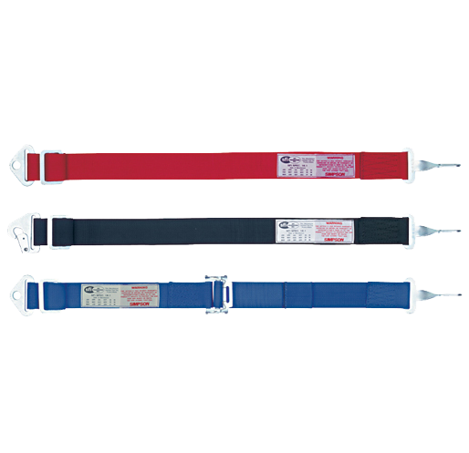 Simpson Safety 31015BL - Simpson Racing Anti-Submarine Belts