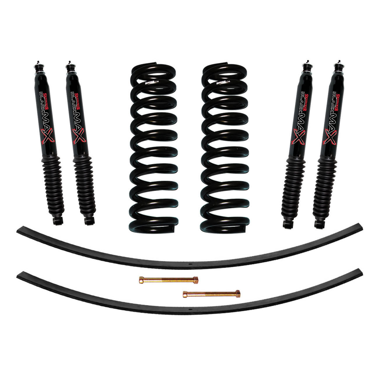 Skyjacker 174PK-B - F-100/F-150 Suspension Lift Kit 73-75 F-100 77-79 F-150 w/Shock Black MAX Shocks 4 Inch Lift Incl. Front Coil Springs Rear Add-A-Leafs Skyjacker 174PK-B - F-100/F-150 Suspension Lift Kit 73-75 F-100 77-79 F-150 w/Shock Black MAX Shocks 4 Inch Lift Incl. Front Coil Springs Rear Add-A-Leafs