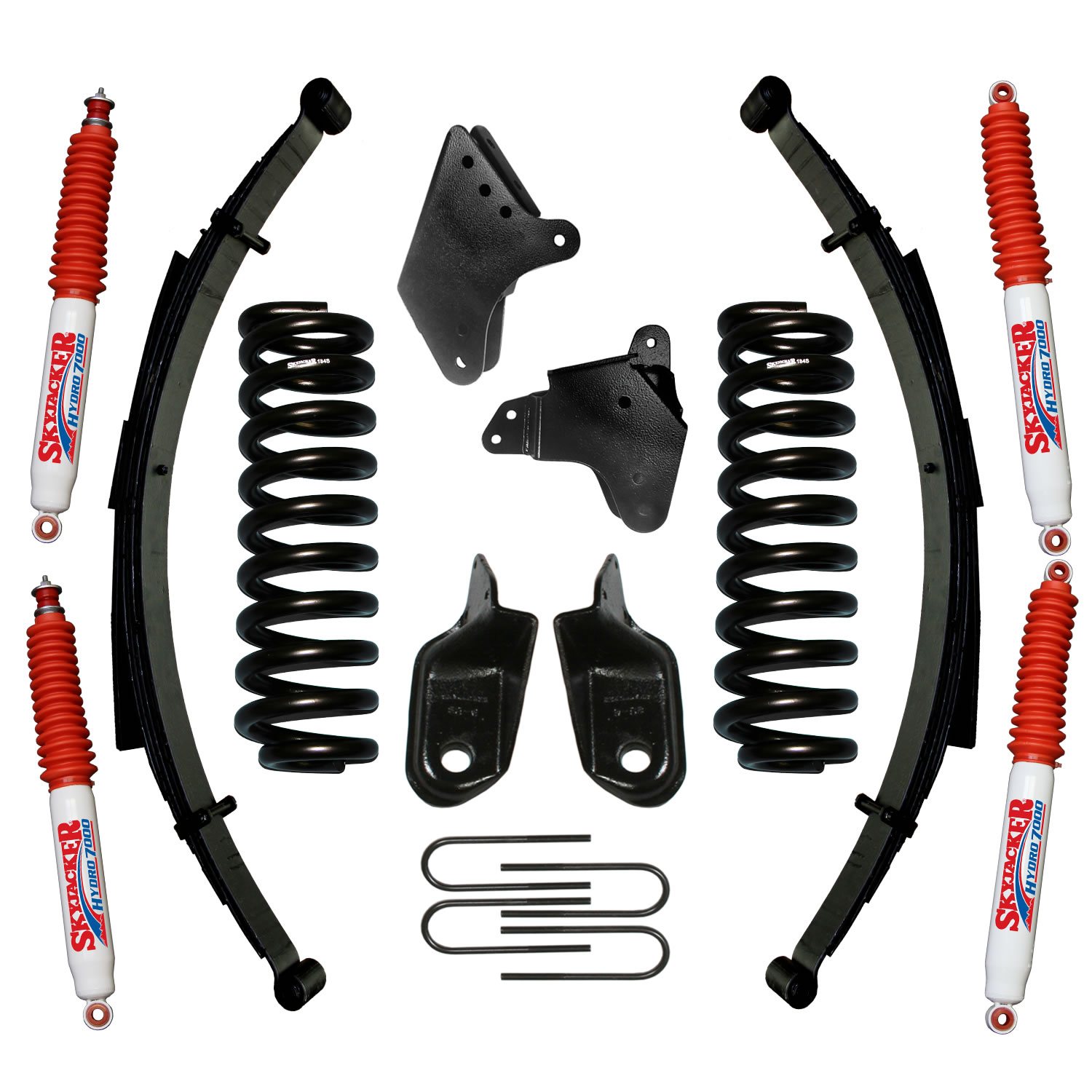 Skyjacker 186BKS-H - F-150 Suspension Lift Kit 80-96 Ford F-150 w/Shock 6 Inch Lift Incl. Front/Rear Springs Brackets Rear U Bolt Kit