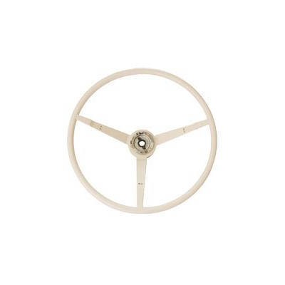 Scott Drake C5ZZ-3600-WT - Standard Steering Wheel, White