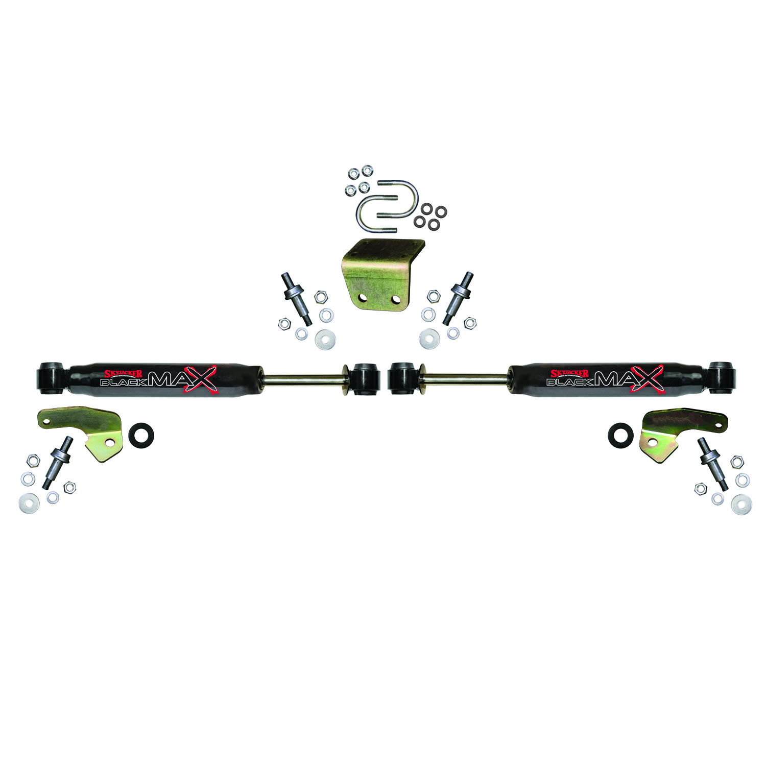 Skyjacker 8211 - Steering Stabilizer Single Kit Black Single Kit Incl. 2 Steering Stabilizers Mounting Brackets Hardware Designed For A Minimum Of 4 Inch Lift Boots Sold Separately