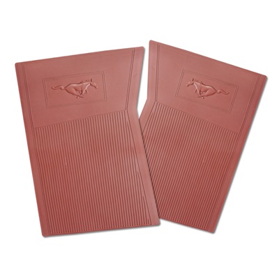 Scott Drake C5ZZ-6513086-DR - PVC Pony Floor Mats (Dark Red)