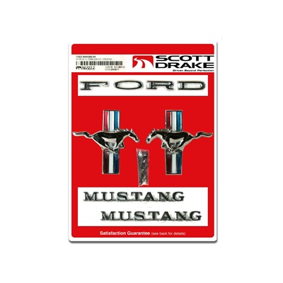 Scott Drake C5ZZ-6540282-6K - Emblem Kit, 6 Cylinder Scott Drake C5ZZ-6540282-6K - Emblem Kit, 6 Cylinder