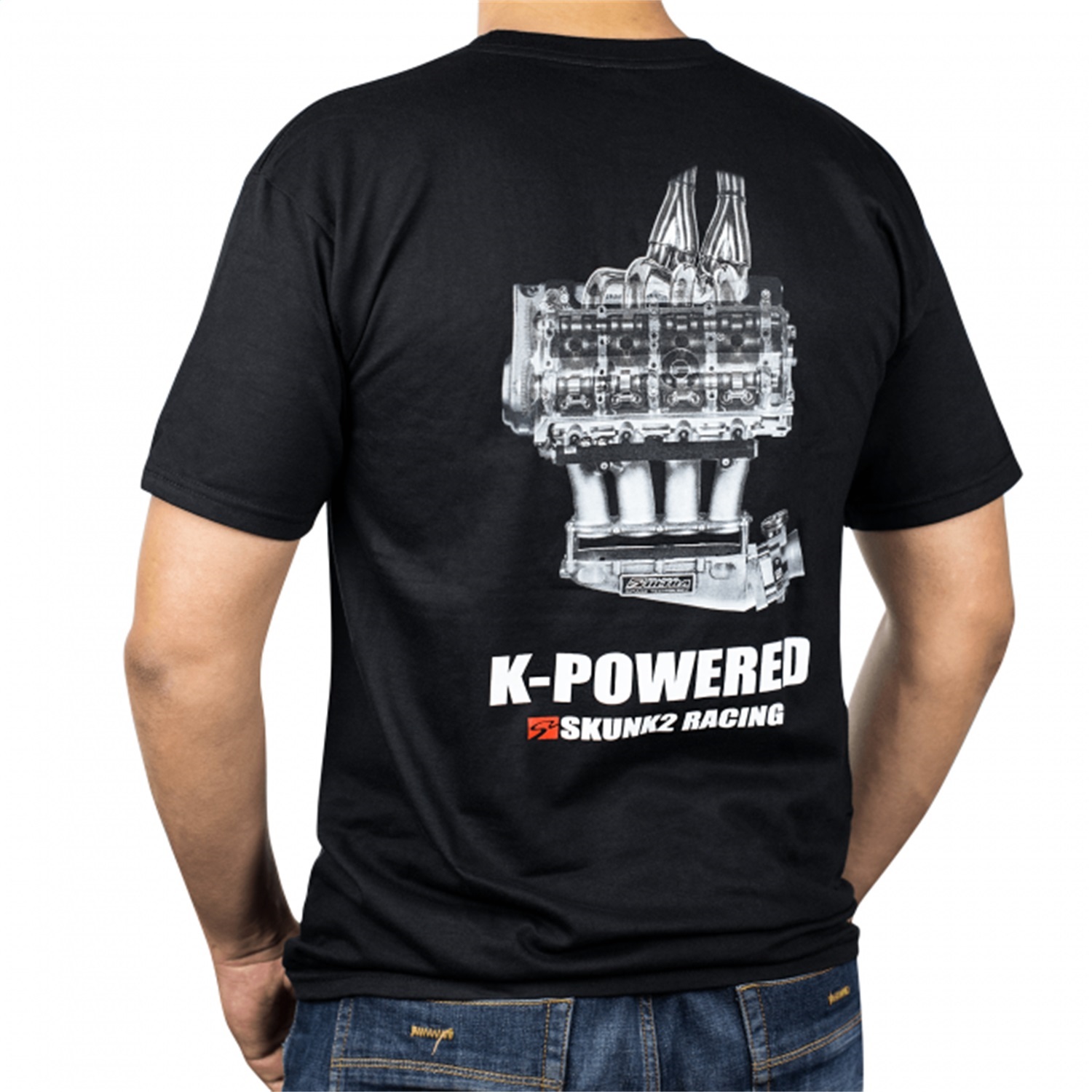 Skunk2 735-99-0960 - K-Power Tee (Black) - XXL Skunk2 735-99-0960 - K-Power Tee (Black) - XXL