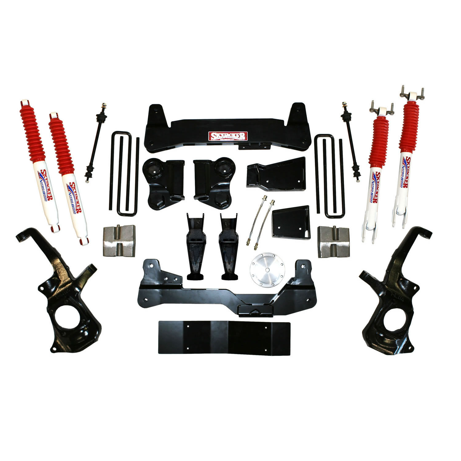 Skyjacker C11781KH - Suspension Lift Kit 11-19 Silverado/Sierra 3500 HD w/Shock 7 Inch Lift Incl. Crossmembers Diff Skid Plate TB Brackets Nitro Shocks Skyjacker C11781KH - Suspension Lift Kit 11-19 Silverado/Sierra 3500 HD w/Shock 7 Inch Lift Incl. Crossmembers Diff Skid Plate TB Brackets Nitro Shocks