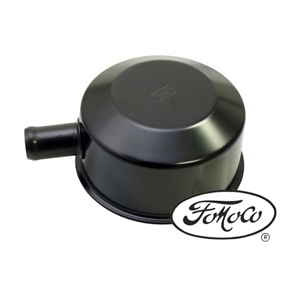 Scott Drake C5ZZ-6766-B - Oil Cap with Tube (FOMOCO Logo, Black)