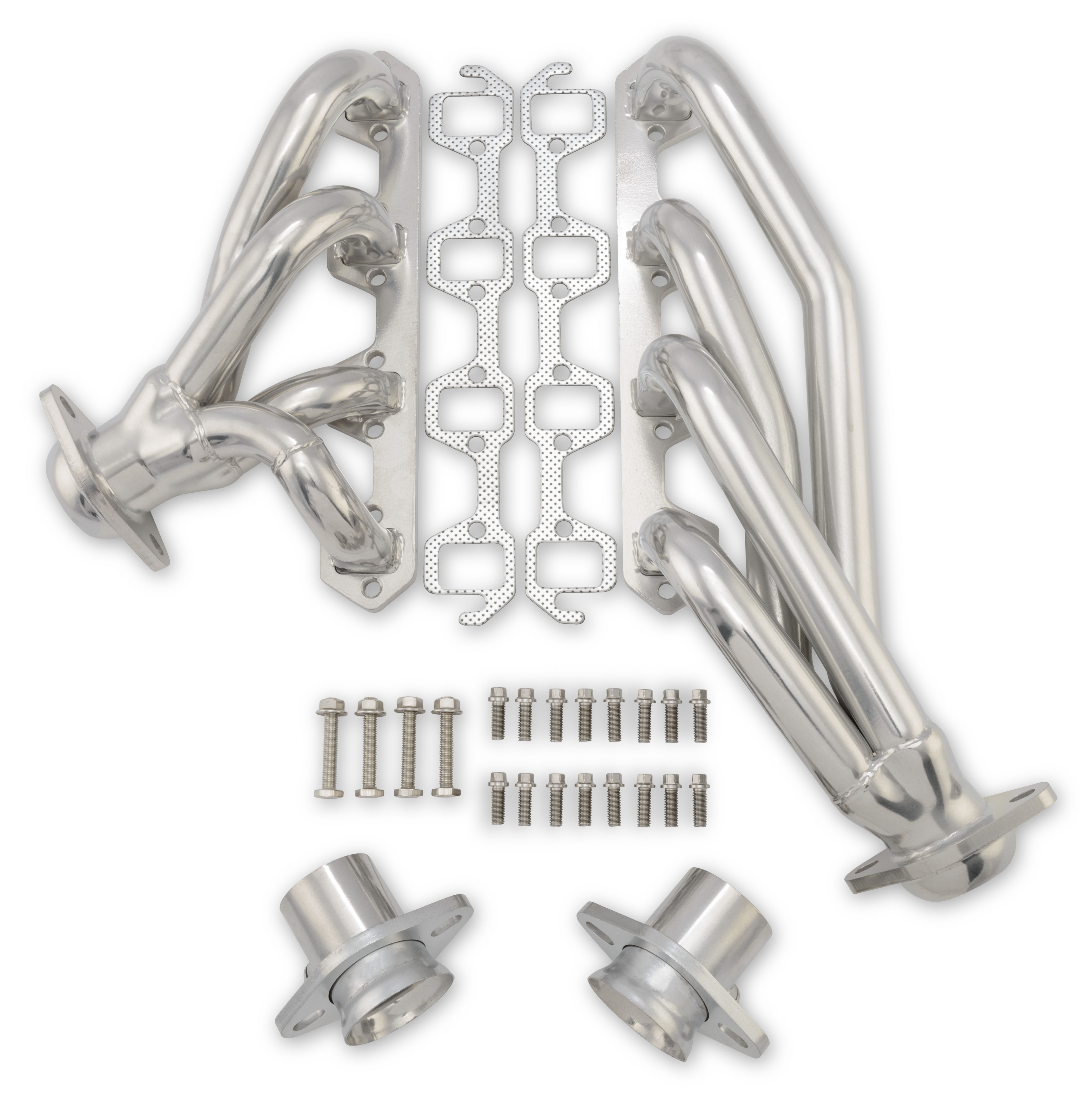 Scott Drake C6TZ-9430-CC-SH - Shorty Header 1-1/2"  Silver Ceramic Coated